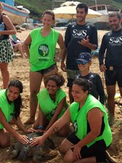 Voluntários tiveram experiência prática de monitoramento em Fernando de Noronha-PE.