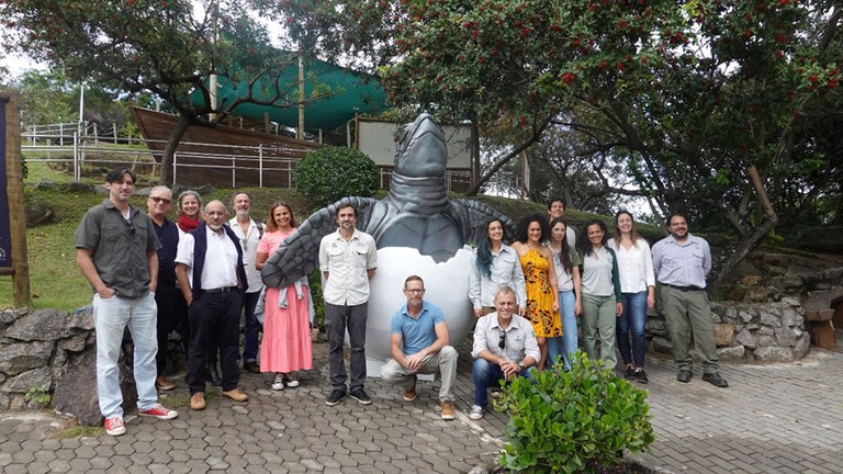 Gestores do ICMBio, representando UCs federais e um gestor da SEAMA-ES, chefe da APA Estadual Lagoa de Guanandy.