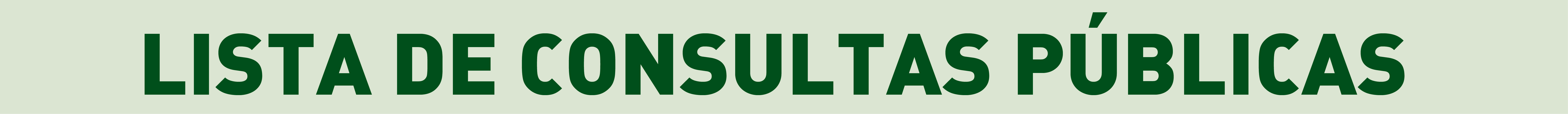 Lista de Consulta Pública
