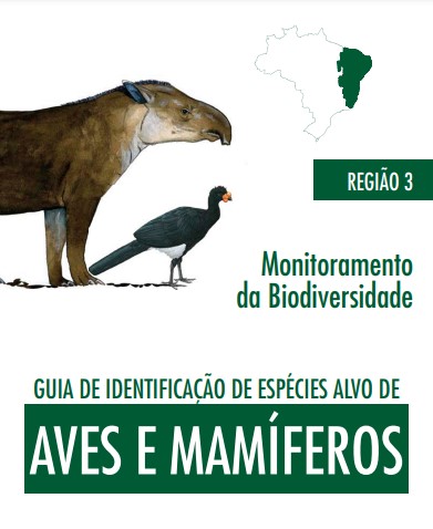 Imagem de uma anta e uma ave e o mapa do Brasil com a região nordeste em destaque