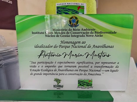 ICMBio homenageia idealizador do Parque de Anavilhanas