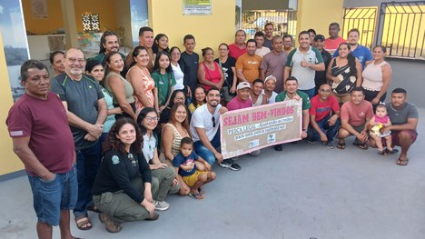 Comunidades participam de ação do projeto Pesca Legal sobre pesca sustentável. Foto: Divulgação/NGI São Luís