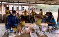 Brigadistas da Flona do Tapajós participam de pesquisa inédita sobre saúde no combate a incêndios