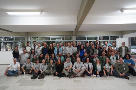 Representantes dos centros de pesquisa se reuniram no Centro Nacional de Pesquisa e Conservação da Biodiversidade Aquática Continental (CEPTA), em Pirassununga (SP) - Foto: Rogério Cassimiro/MMA