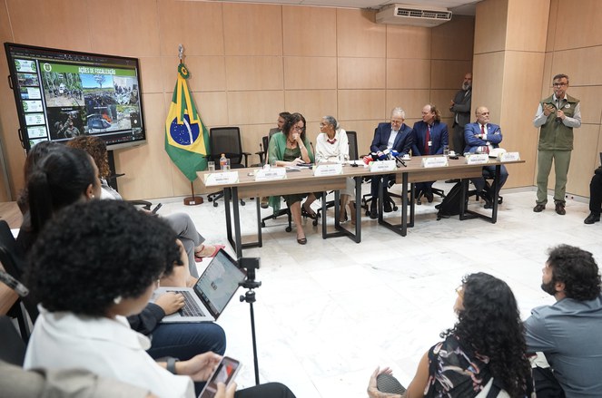 O presidente do ICMBio, Mauro Pires, apresentou um consolidado de ações - Foto: Rogério Cassimiro/MMA
