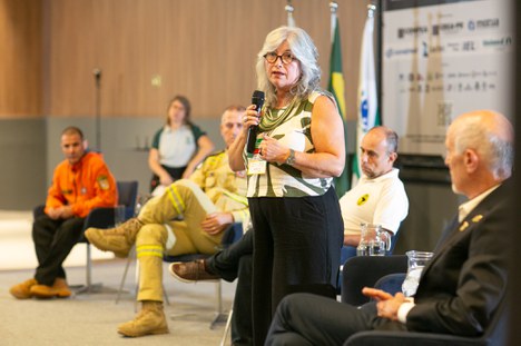 Para a diretora Iara Vasco (DIMAN/ICMBio), a cooperação entre instituições é decisiva para reduzir riscos. Foto: Rubens Nemitz