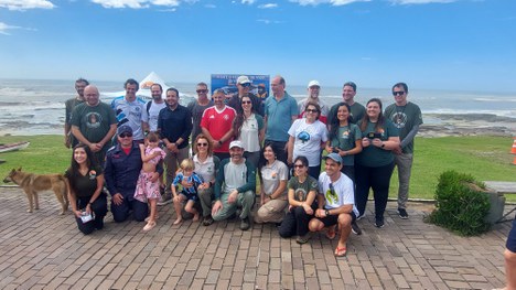Equipe do ICMBio e comunidade de Torres - Foto: Ricardo Peng/ICMBio 