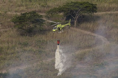 Helicóptero em ação