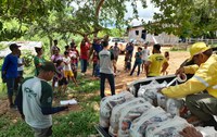 NGI Chico Mendes entrega cestas básicas doadas pelo MDS às famílias da Resex