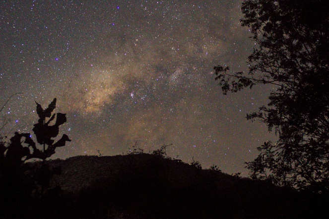 Via Láctea registrada no céu do Parque Nacional da Serra da Capivara (PI)- Foto: Rafael Pereira