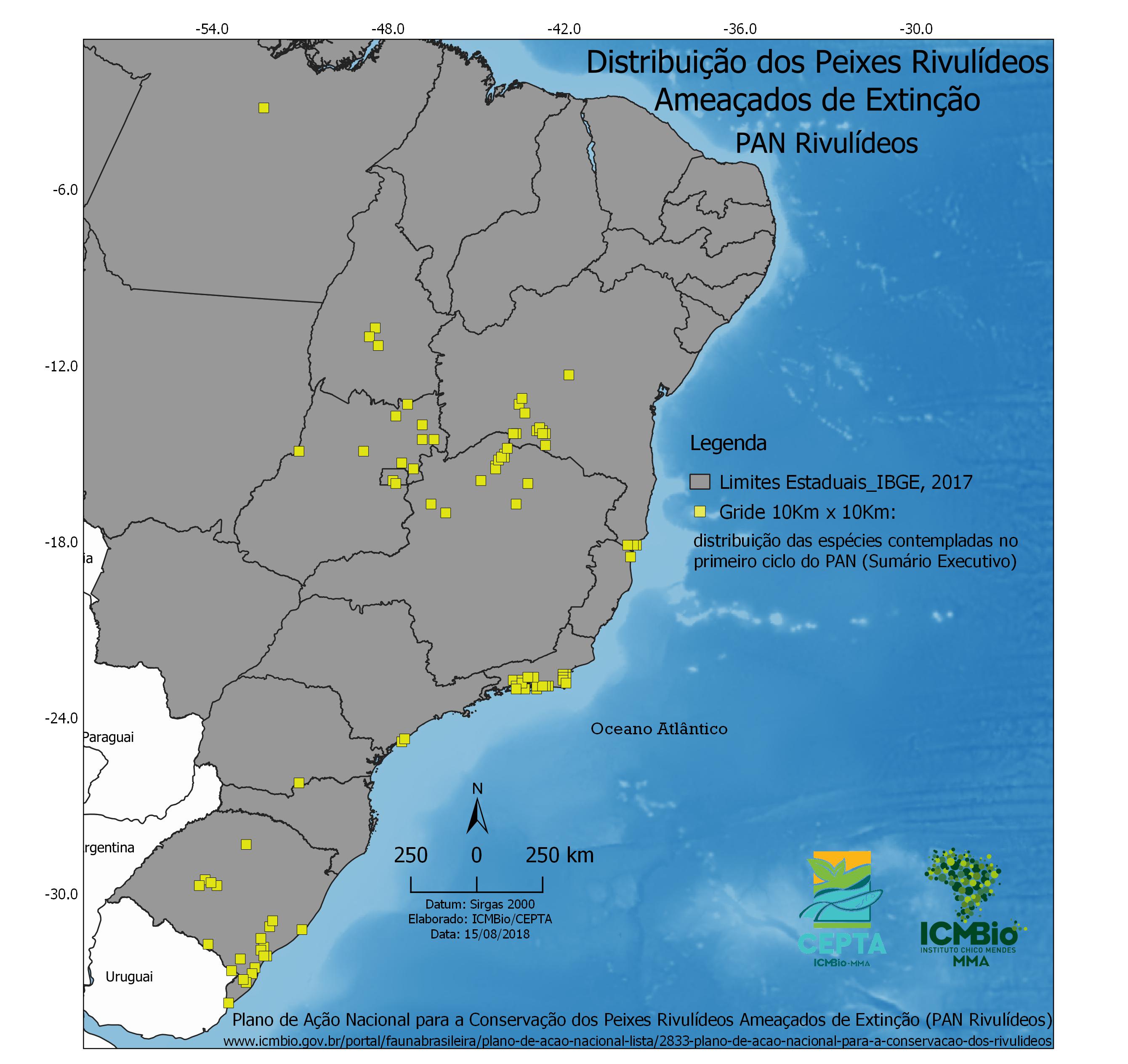 Distribuicao Rivulideos Sumario