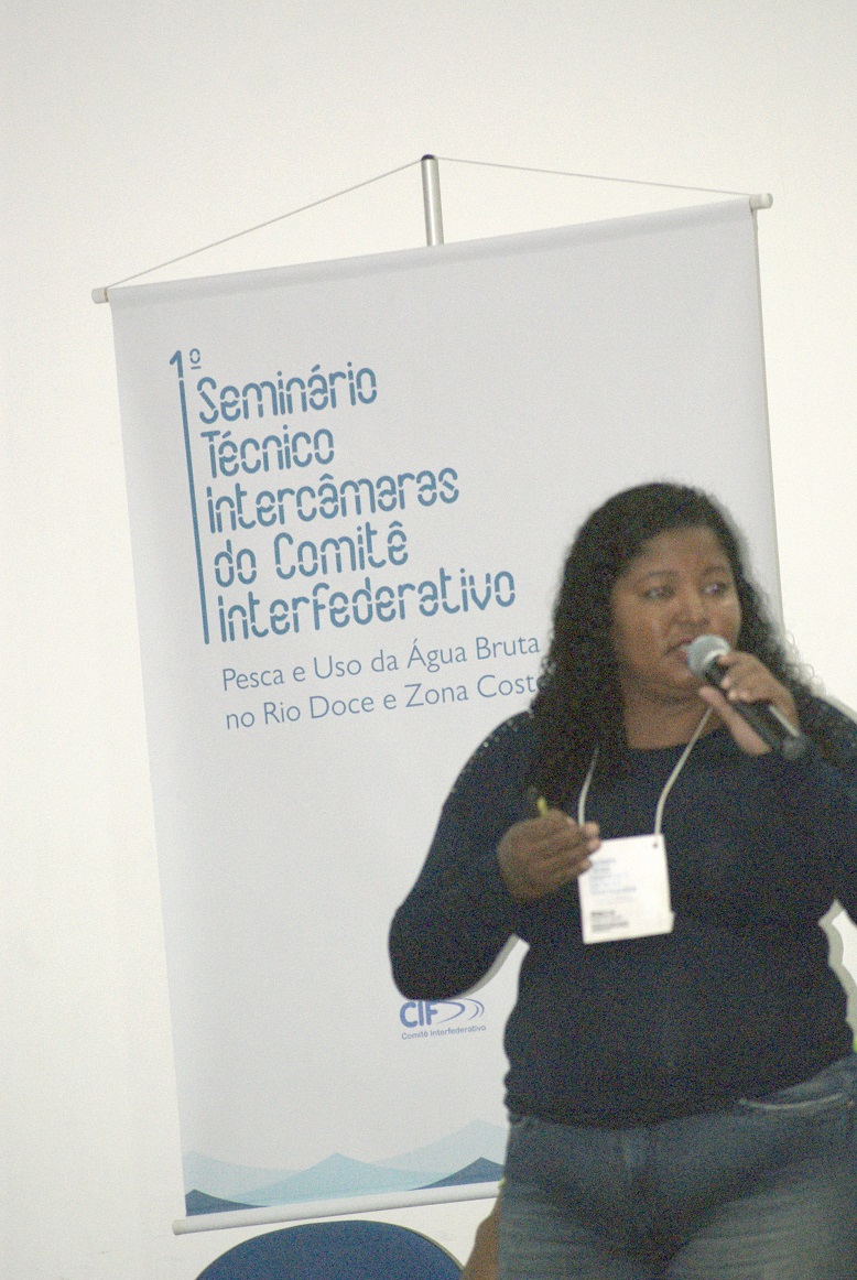 Mônica pescadora2c ribeirinha2c representante das etnias Tupiniquim Guarani e Quilombolas e comunidades como a de Barra Nova São Mateus