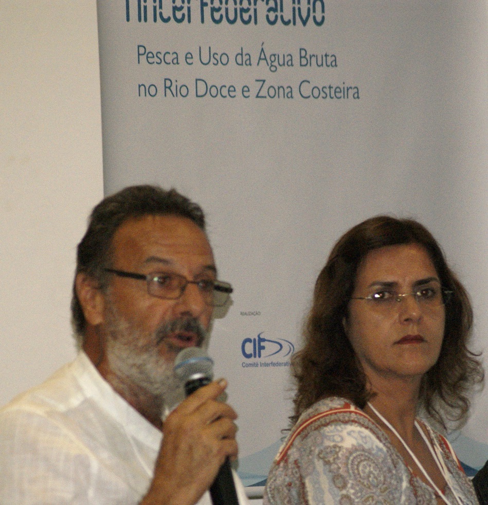 presidente da CT Bio Câmara Técnica de Biodiversidade João Carlos Thomé e Margareth B. Saraiva Coelho assessora especial da SEAMA ES