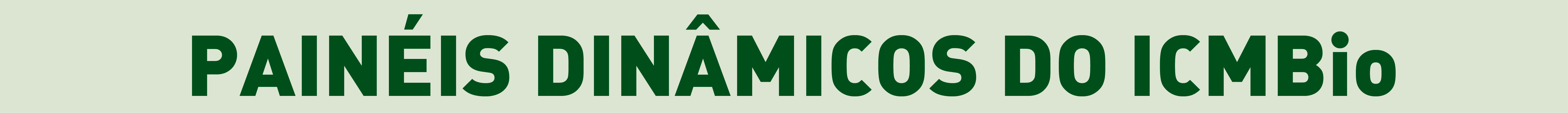 Painéis Dinâmicos do ICMBio
