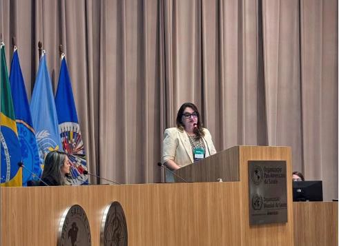 A médica e pesquisadora em Saúde Pública, Cleonice Aguiar, representou o IEC