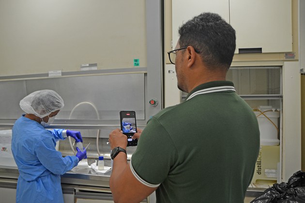 Amostras coletadas pelos técnicos do Rio Grande do Sul serão enviadas semanalmente aos laboratórios da SEAMB/IEC.