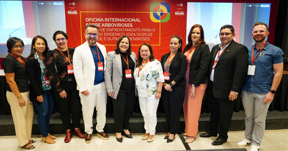 Comitiva do IEC na “Oficina  Internacional sobre arboviroses: Plano de enfrentamento para o Período epidêmico 2024/2025 de Dengue e outras arboviroses”