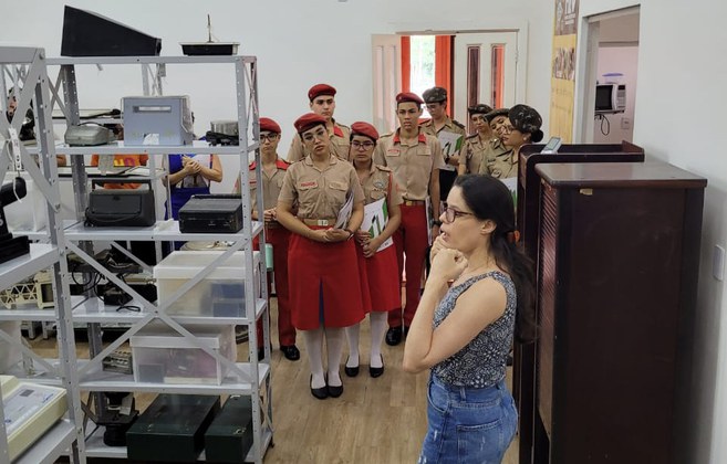 Visitantes foram recebidos por Giselle Silva no Museu