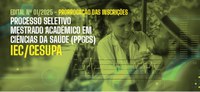 IEC e CESUPA prorrogam inscrições para Mestrado em Ciências da Saúde
