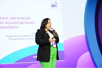 Lívia Carício, diretora do IEC, falou sobre os desafios em Saúde Pública na Amazônia