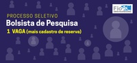 Fiotec oferta bolsa de pesquisa para mestre em ciências biológicas ou em outras áreas da saúde