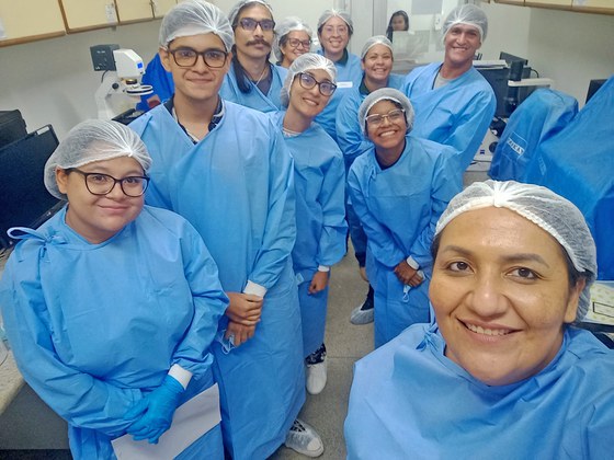 Atividades dos minicursos foram realizadas nos laboratórios da Seção de Meio Ambiente