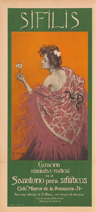 Cartaz Sífilis 1900