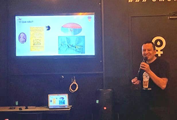 Thiago Vasconcelos, pesquisador da Seção de Parasitologia do IEC, foi um dos palestrantes