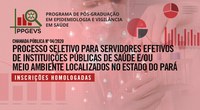 PPGEVS divulga inscrições homologadas à Chamada Pública do Processo Seletivo nº04/2020