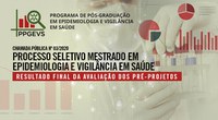 PPGEVS divulga Resultado Final da Avaliação dos Pré-Projetos – PS nº 03/2020