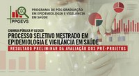 Resultado Preliminar da Avaliação dos Pré-Projetos – Chamada Pública nº 03/2020 PPGEVS