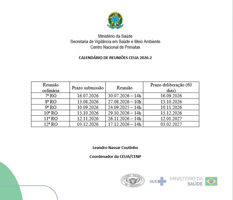calendario reunioes