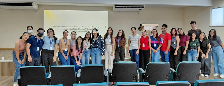 Alunos da Iniciação Científica que participaram da palestra sobre saúde mental no contexto acadêmico. 