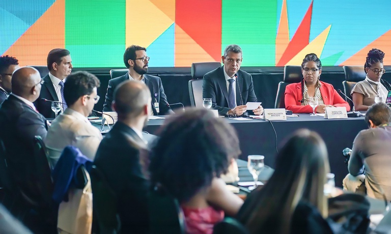 Reunião da Agência de Energia para a Juventude do Brics, em Brasília.