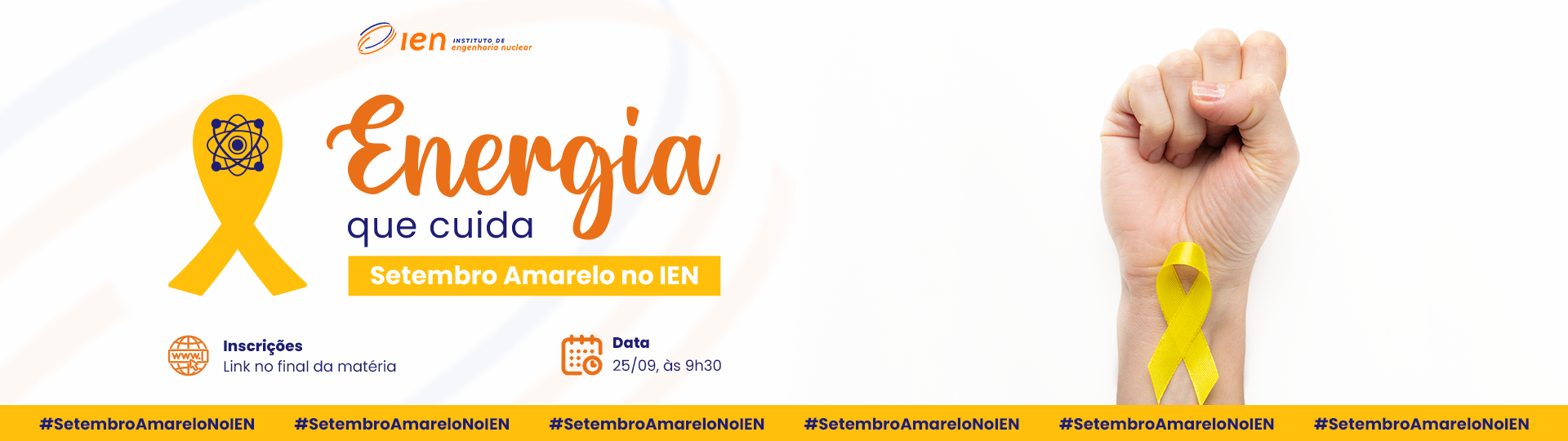 Evento Energia que Cuida - Setembro Amarelo no IEN