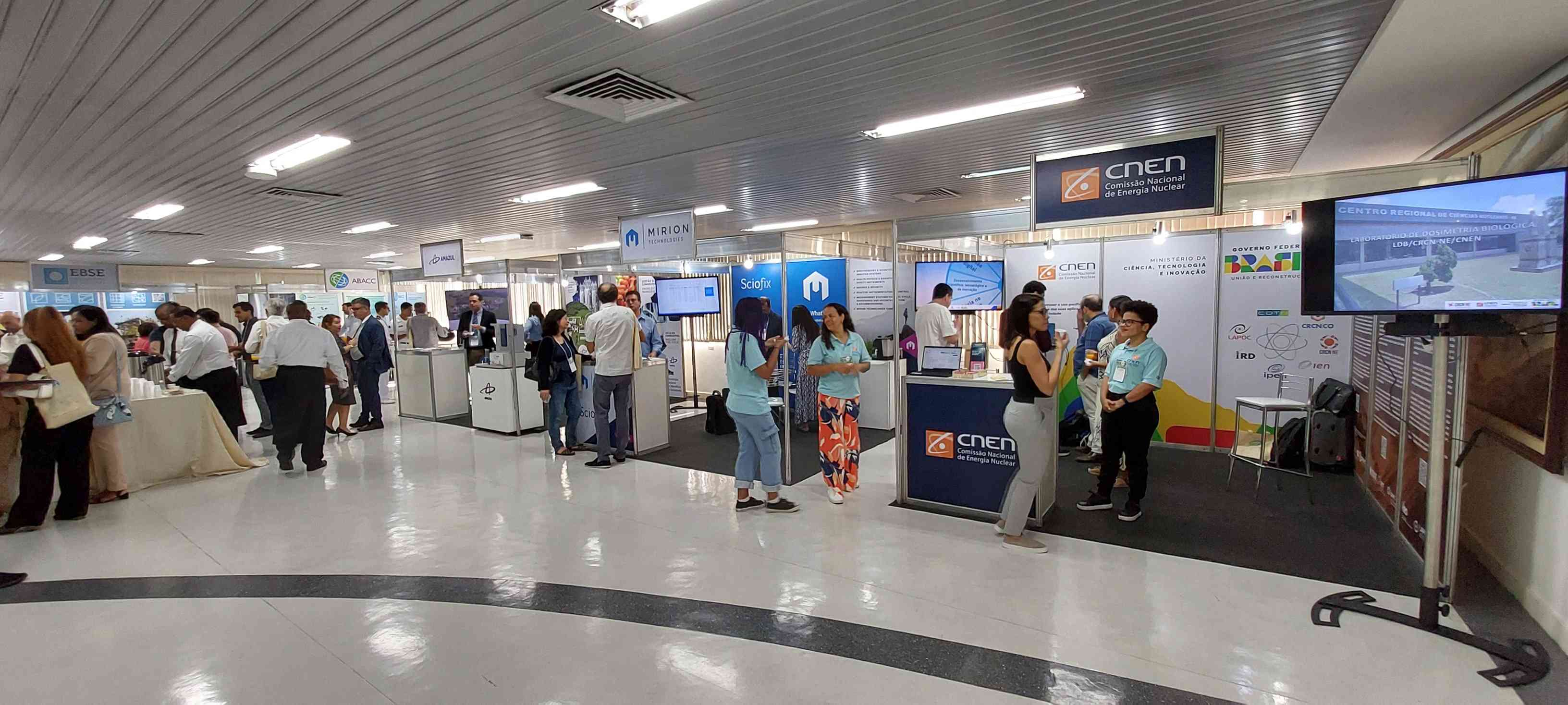 Estande da CNEN na edição do INAC em 2024