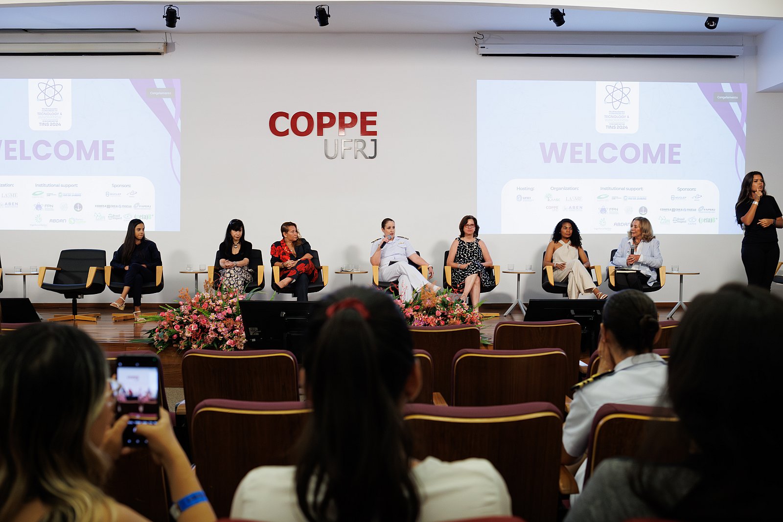 Palestra no auditório da Coppe/UFRJ na edição de 2025 do TINS