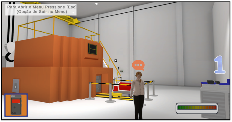 Salão Virtual do Reator Nuclear de pesquisa Argonauta