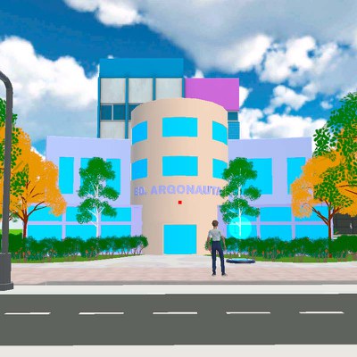  Edifício do Reator Argonauta dentro da Cidade Virtual da Ciência