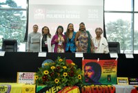 Representantes das 27 unidades da federação se reúnem para a plenária temática de mulheres negras no Rio Grande do Sul