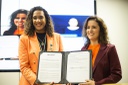 Ministra Anielle Franco no lançamento do Fiar em parceria com o ENAP