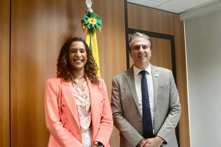 Ministra Anielle Franco e ministro Camilo Santana.