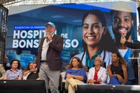 Ministra Anielle Franco participa da cerimônia de inauguração de reabertura da Emergência do Hospital Federal de Bonsucesso, no Rio de Janeiro