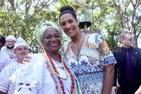 No dia de Iemanjá, Ministra da Igualdade Racial visita Praça dos Orixás e ouve demandas de afro-religiosos