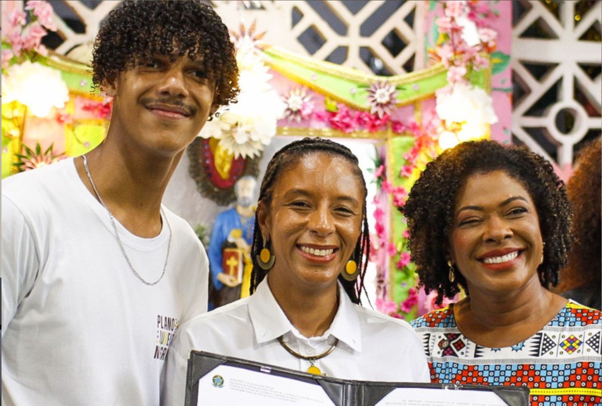 Ministra Rachel Barros também visitou o Centro de Cultura e Turismo do quilombo urbano Liberdade e a sede do Boi da Floresta