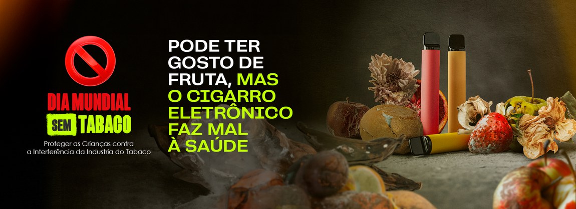 Imagem da campanha do Dia Mundial sem Tabaco 2024