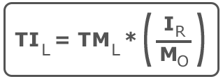TIl=TMl*(Ir/M0)