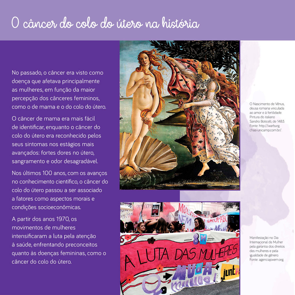 Nos últimos 100 anos, com os avanços científicos, o câncer do colo do útero passou associado a moral e condições socioeconômicas.
