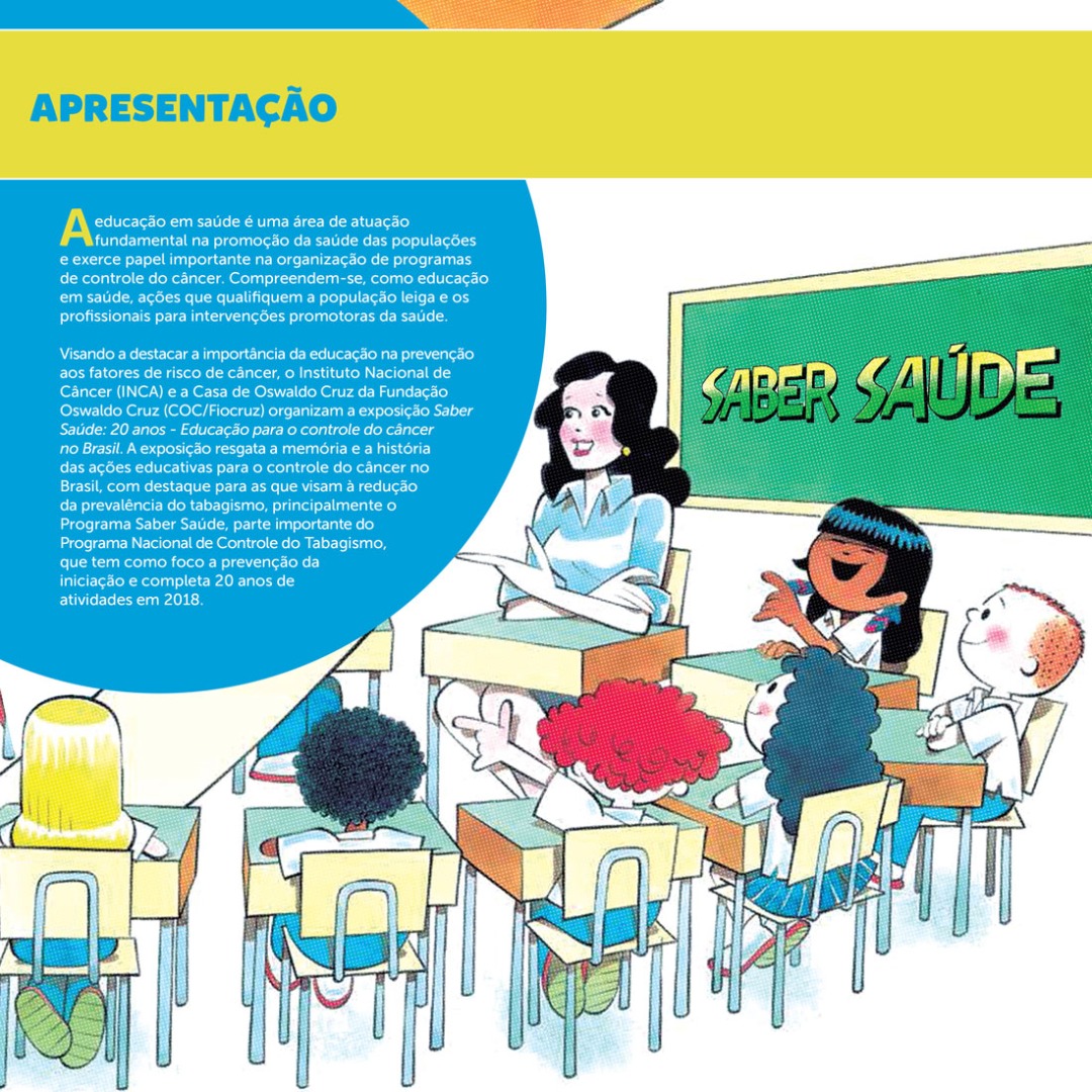 Texto de apresentação que destaca que a educação em saúde é um área de atuação fundamental na promoção da saúde.