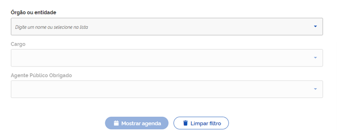 Acesso ao sistema de consulta das agendas de autoridades do Incra